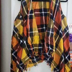 Cato Multicolor Plaid Vest
